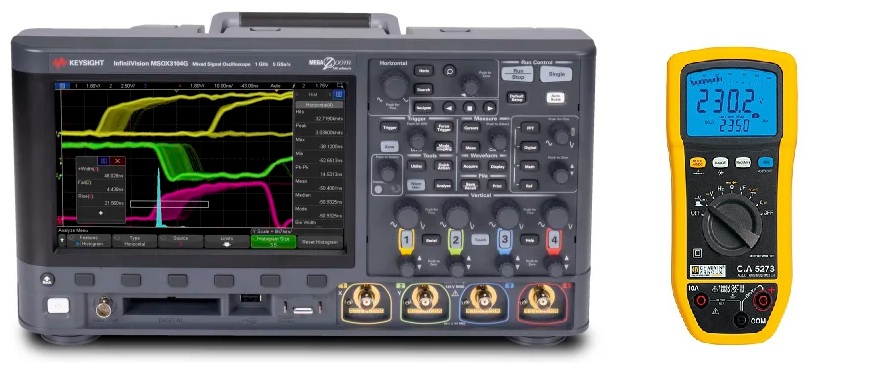 Oscillo et multimètre